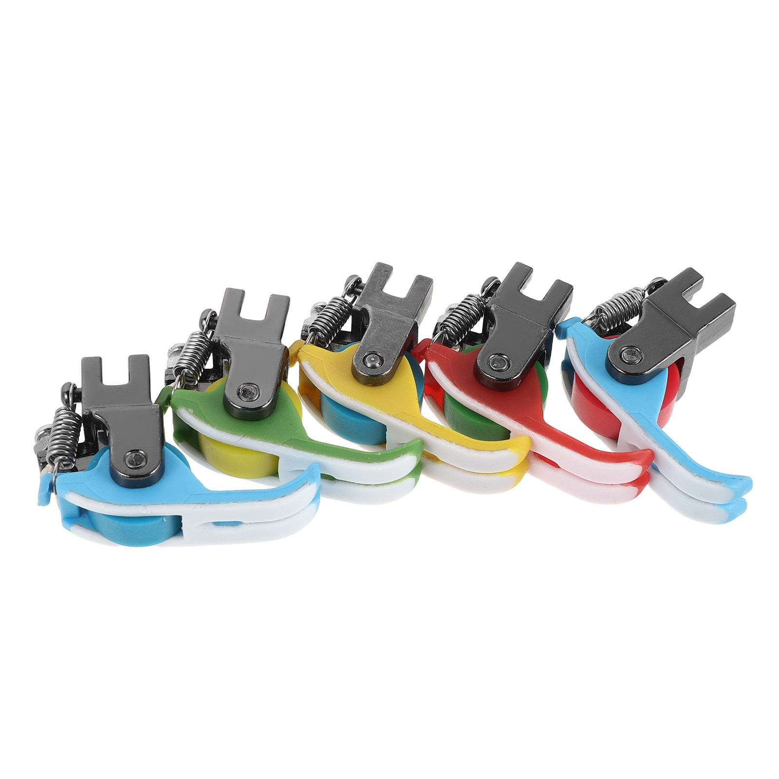 Sewing Hemming - 5 Stück PTFE Nähmaschinen-Nähfuß, Eisenrollen-Saumfuß, schmales