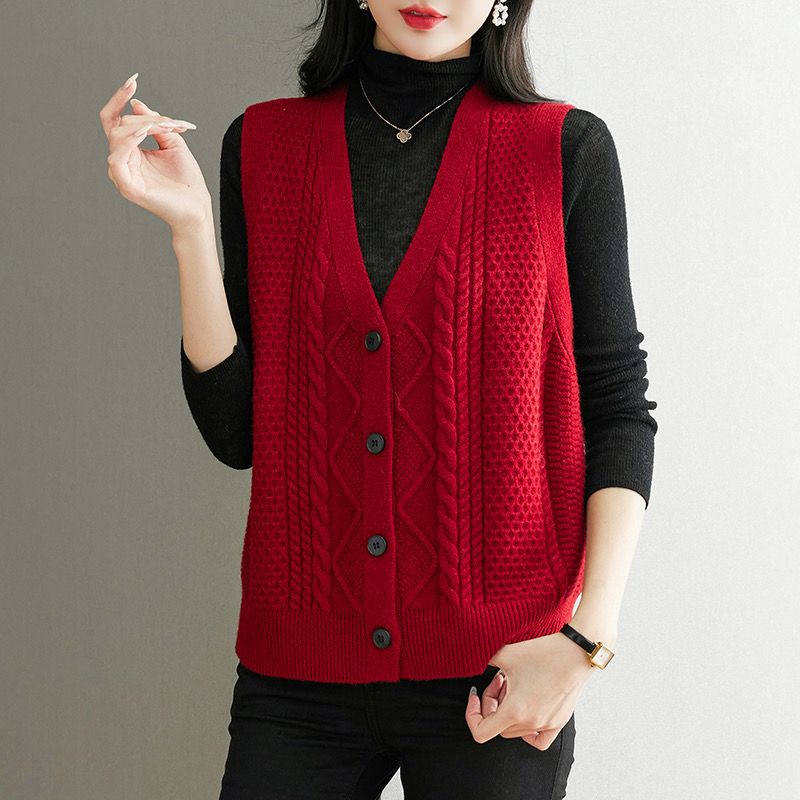 Sewing Vest - Strick pullover neue Herbst weste Weste