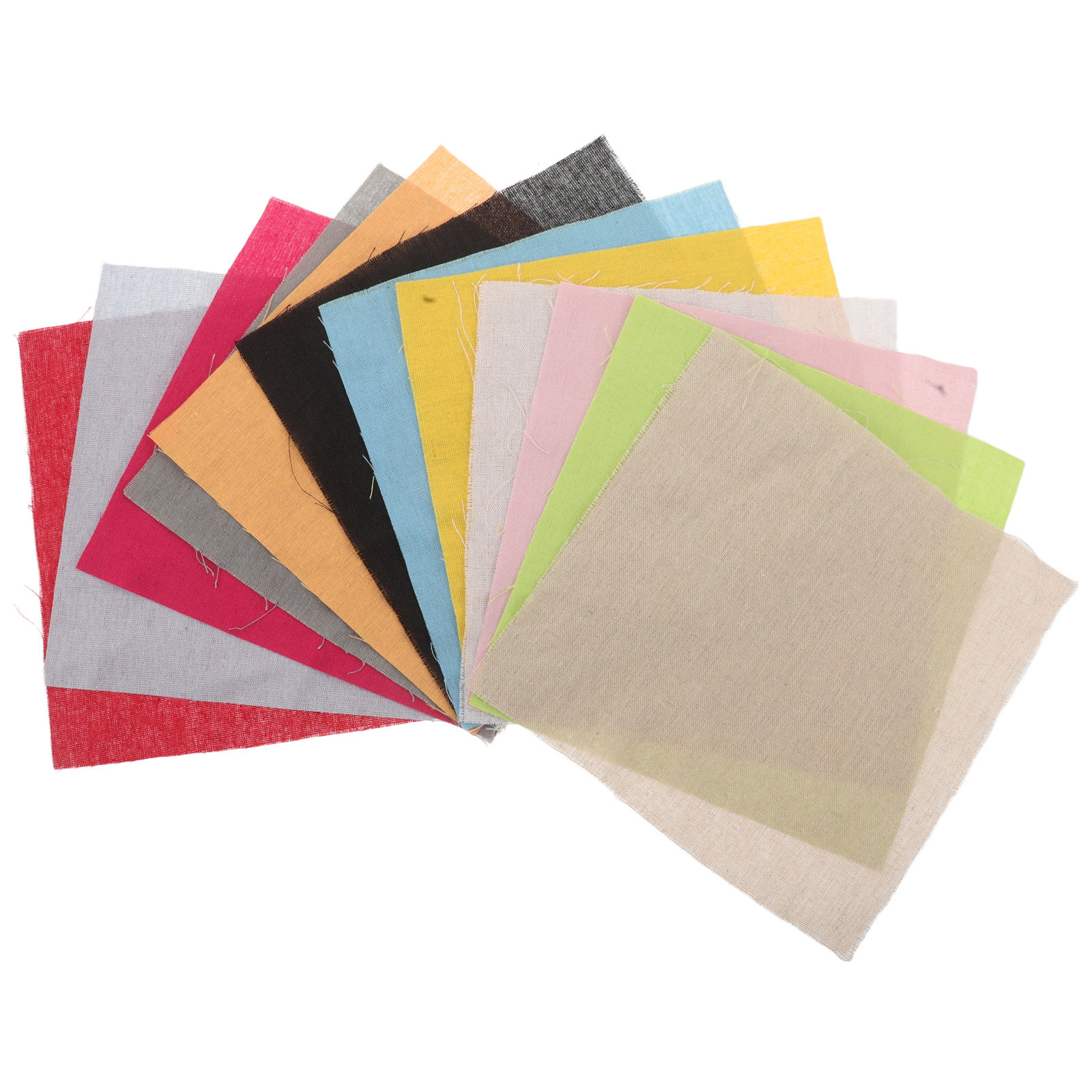Sewing Textile Art - 12 Blatt Leinen-Stickstoff aus Baumwollmischung, leuchtende