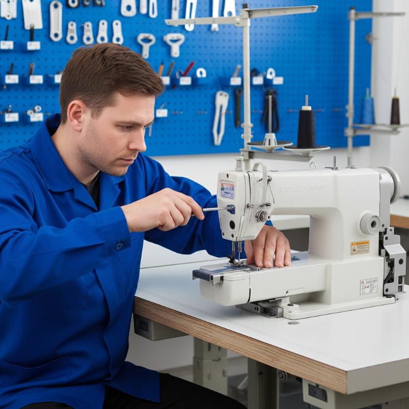 Sewing In Textile - Dreinadel-Fünf-Faden-Zickzack-Nähfuß-Set für Industrienähmaschinen mit Einstellbarer Breitenführung