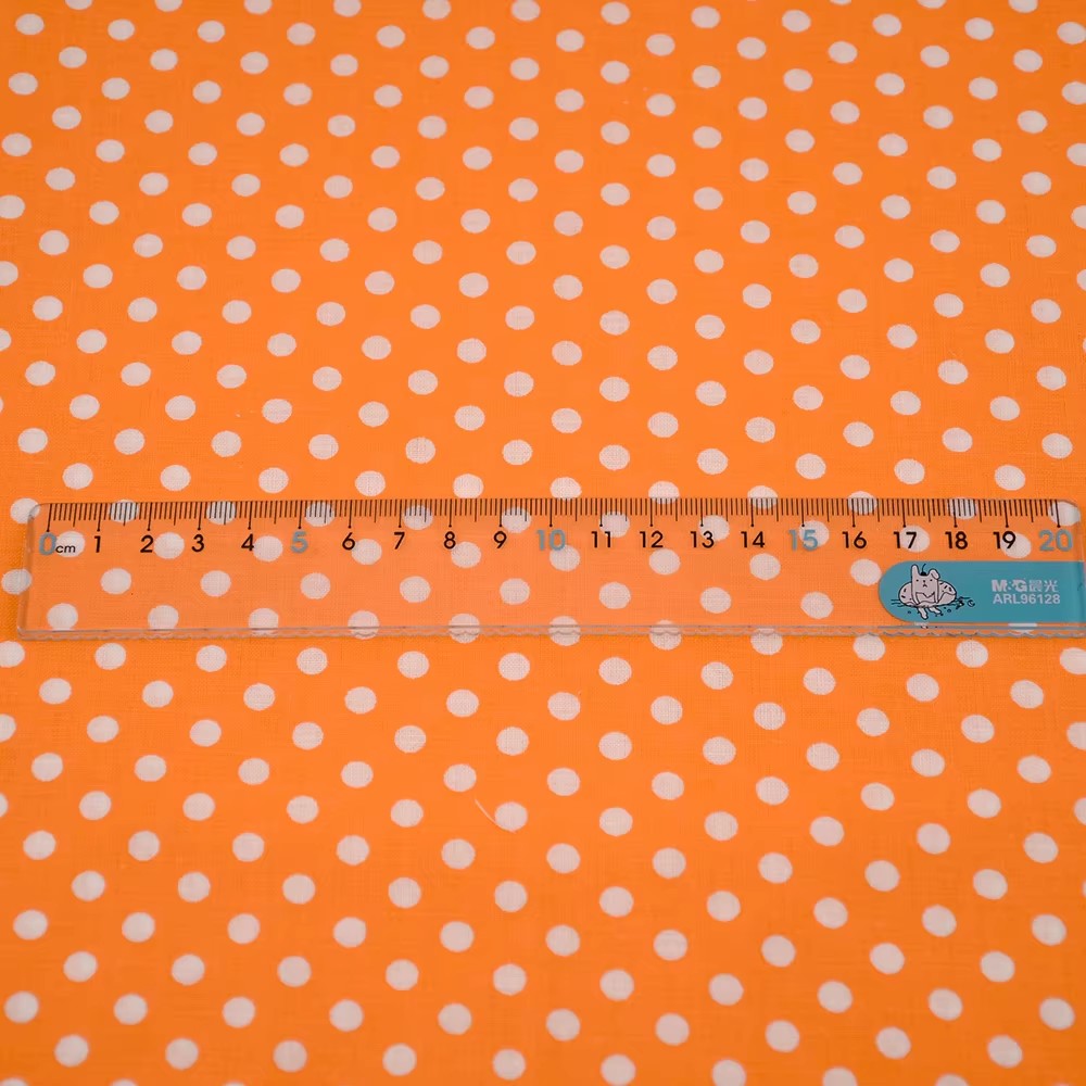 50X150CM Weiß Orange Polka Dot – Sewing In Textile Bewertung und Preis