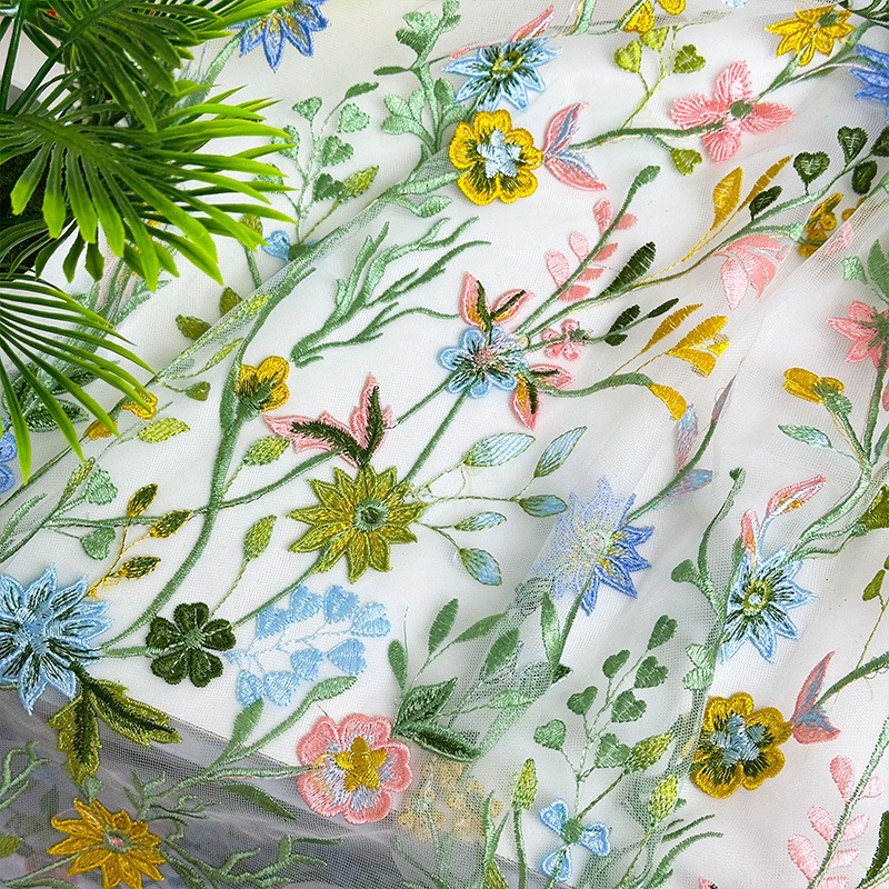 90x130cm Blumenranken-Bestickt – Sewing In Textile Bewertung und Preis