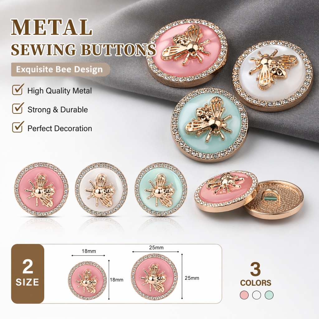 10 Stück Strass-Bienen-Metall- – Button Hole Cutter Bewertung und Preis