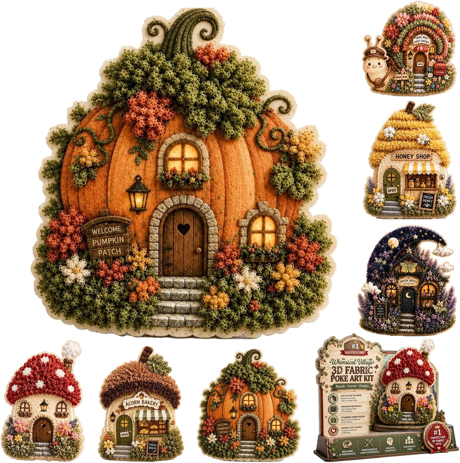 DIY 3D Stoff-Poke-Art-Set: Fan – Sewing Textile Art Bewertung und Preis
