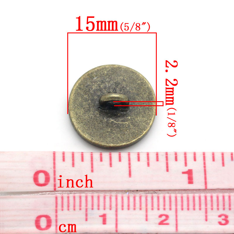 20 stücke 15mm Vintage Metall  – Button Hole Cutter Bewertung und Preis