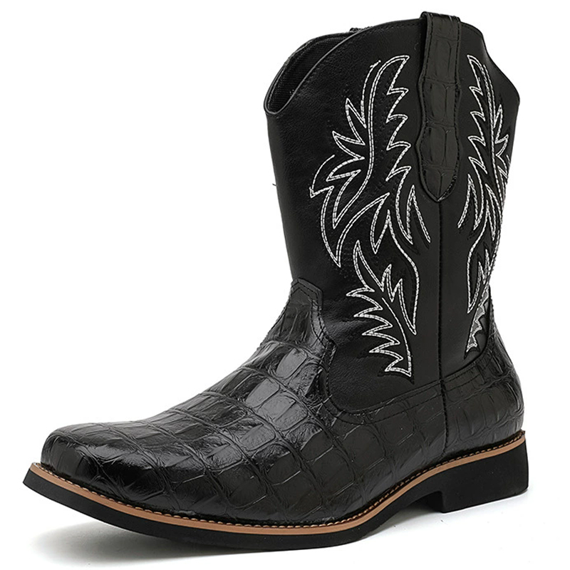Retro Western Cowboy Stiefel m – Sewing Embroidery Fabric Bewertung und Preis