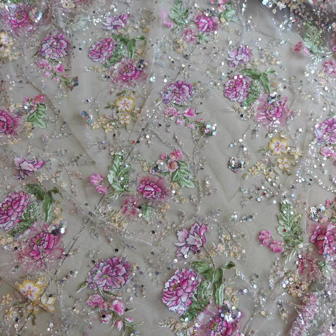 1M 120cm Breiter Luxus-Perlens – Sewing Embroidery Fabric Bewertung und Preis