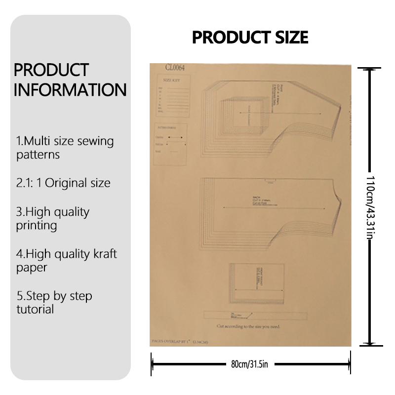 Schnittmuster für Damenweste i – Sewing Vest Bewertung und Preis