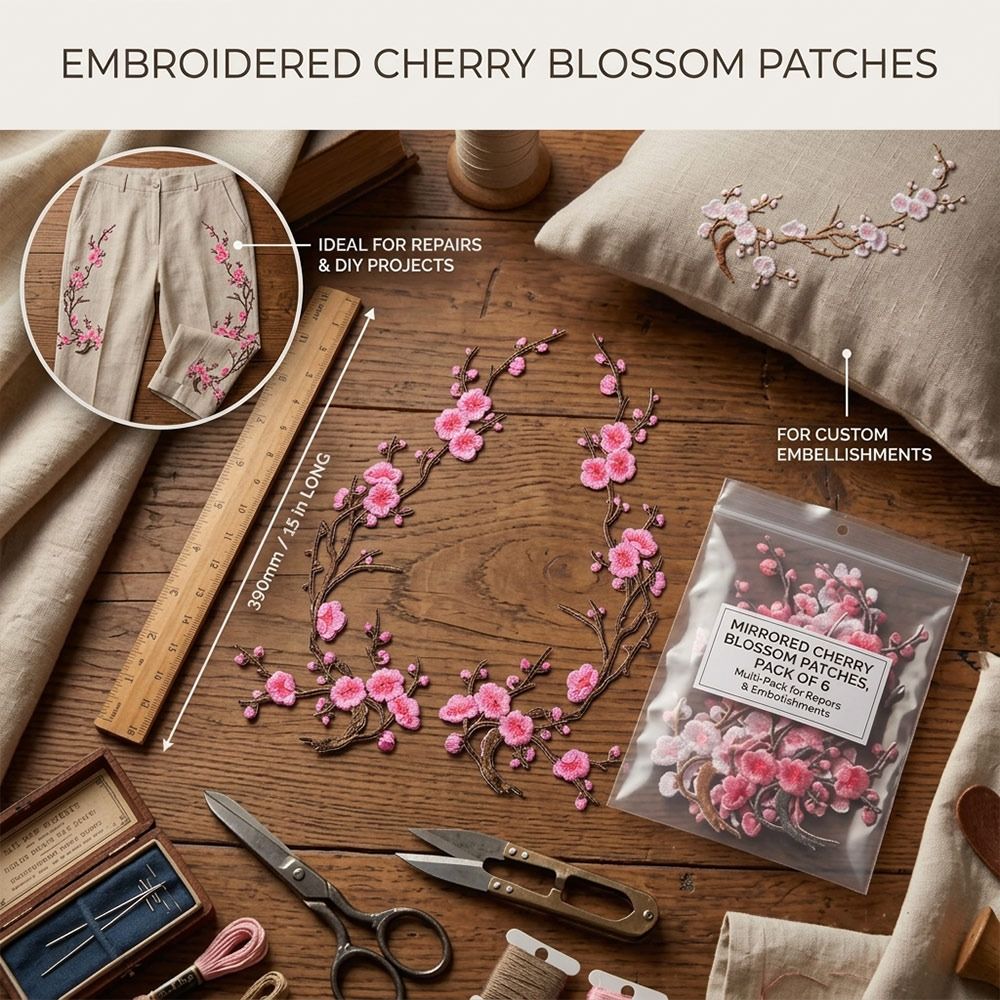 DIY Kirschblüten-Aufnäher zum  – Sewing In Textile Bewertung und Preis