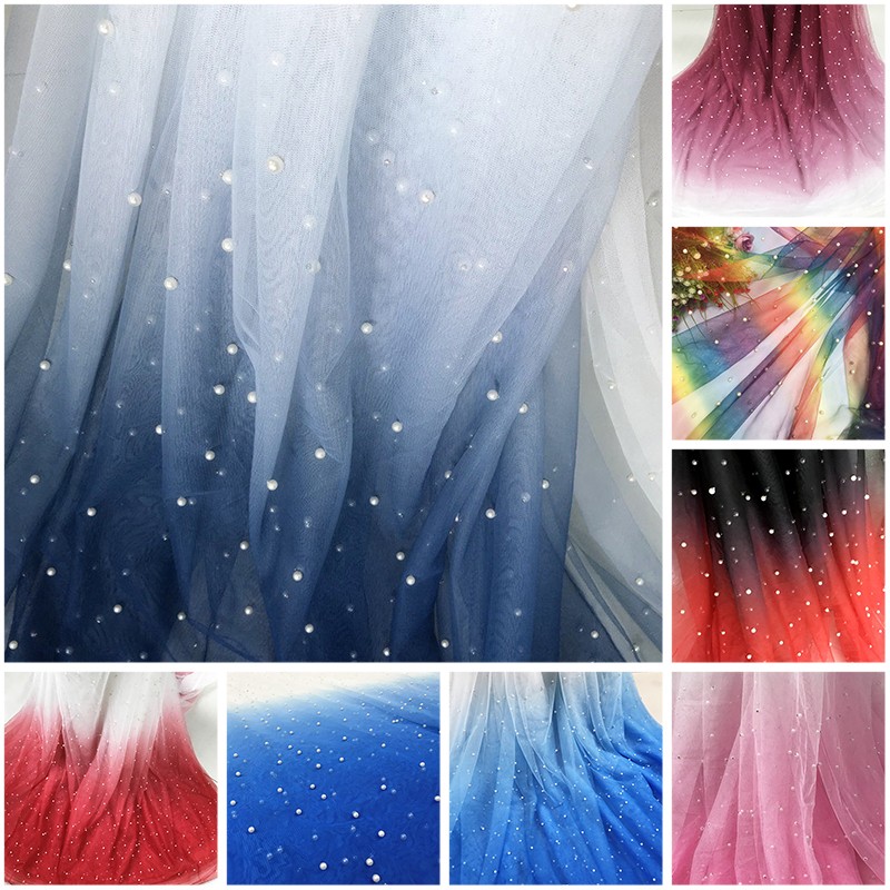 100x150cm Perlmutt-Mesh-Tüllst – Sewing Batik Fabric Bewertung und Preis